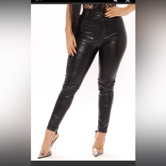 Black Leather Pant - Picture 4 of 4